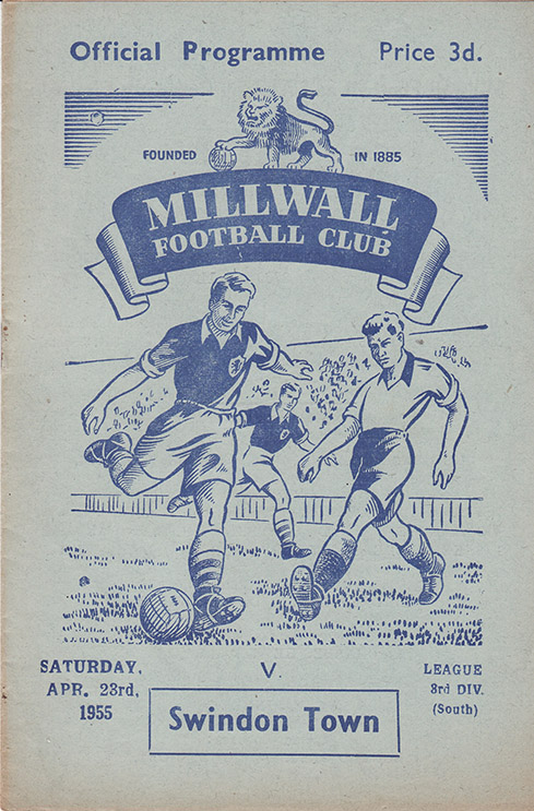 <b>Saturday, April 23, 1955</b><br />vs. Millwall (Away)